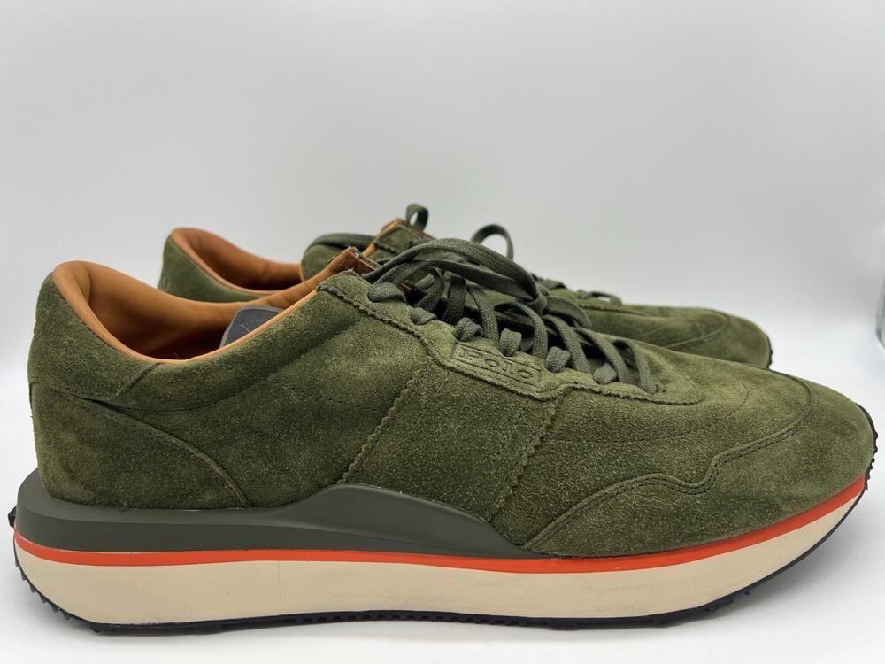 Polo Ralph Lauren Train 89-SK-LTL Leather Sneakers Men's Size 12 New